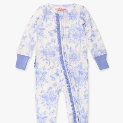 Convertible Ruffle One Piece Pajama, Bamboo Viscose