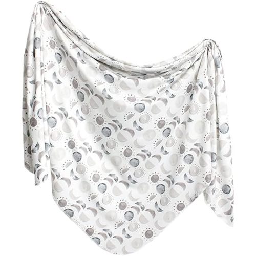 Copper Pearl Baby Swaddle Blanket - Premium Knit Baby Blanket, Large Soft Stretchy Receiving Blankets for Baby Boy and Girl, Swaddles for Newborn, Infant, and Toddler (Eclipse)