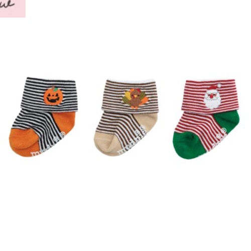 Baby Boy My First Holiday Socks 3 Pairs Set | Mud Pie