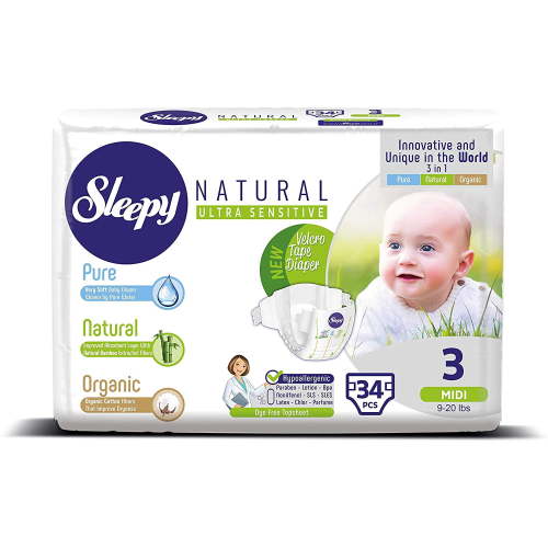 Sleepy Natural - Baby Diaper - 3|Midi
