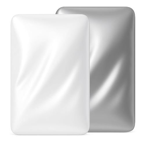 2 Pack 33"x20" Satin Bassinet Sheets Fitted, White and Gray
