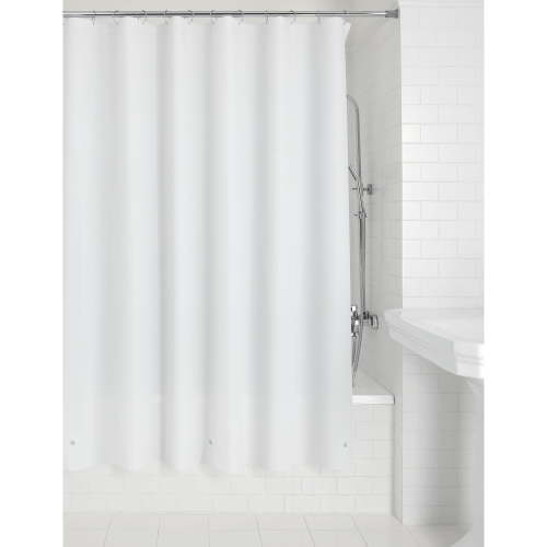 Mainstays Light Weight PEVA Shower Curtain Liner, 70" x 71" – White