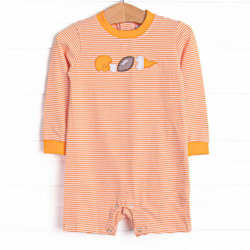Down, Set, Hike Applique Short Romper, Orange – Stitchy Fish