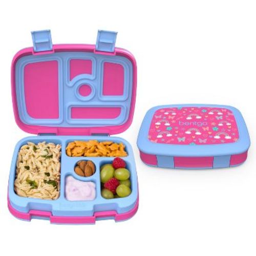 Bentgo Kids' Leakproof Bento Lunch Box - Rainbows & Butterflies