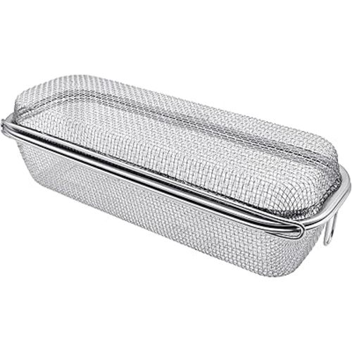 Dishwasher Basket, 18/8 Food-Grade Stainless Steel Dishwasher Basket for Small Item, Bottle Accessories, Scoops, Forks, Chopsticks Cleaning, Silver (Dual-Tier Large)