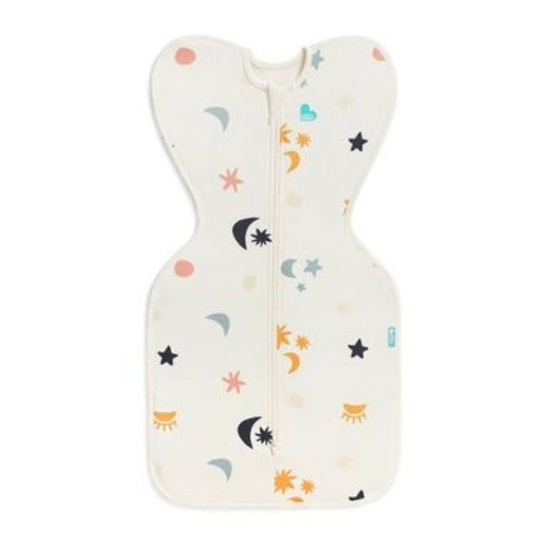 Love To Dream Baby Swaddle Up Sleep Sack - Organic Cotton 1.0 TOG Sleeveless Wrap - Lunar Newborn