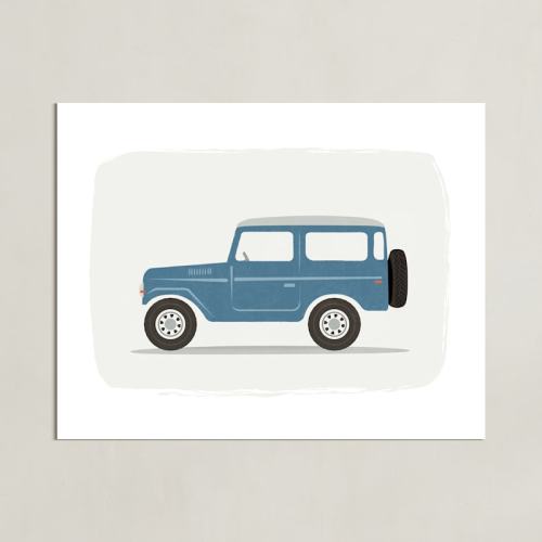 Vintage Land Cruiser Open Edition Children's Art Print by Karidy Walker