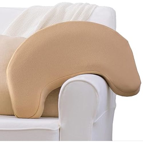 Dr. Brown's Nursing Pillow with Washable Cover, Breastfeeding Lap Support Pillow, Premium Memory Foam, Firm and Responsive, Gentle Beige