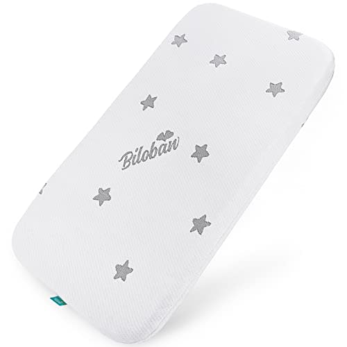 Bassinet Mattress Topper Fit for Chicco LullaGo Anywhere Portable(28" x 15") and SnuzPod 4 Bedside, Waterproof Breathable Bassinet Mattress, Baby Foam Mattress with Removable Zippered Bamboo Cover
