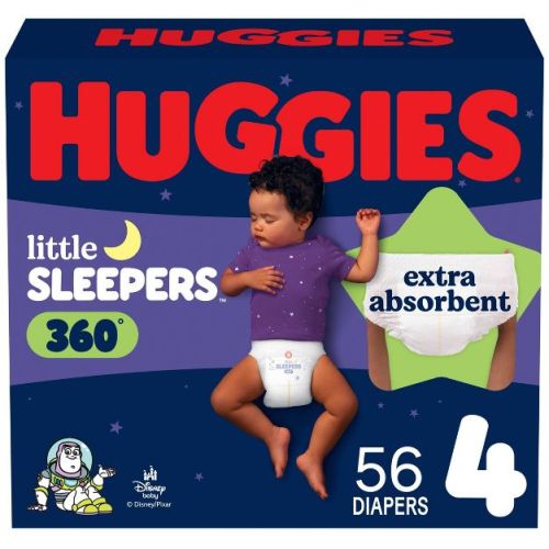 Huggies Little Sleepers 360 Pull On Nighttime Diapers - Size 4 - 56ct