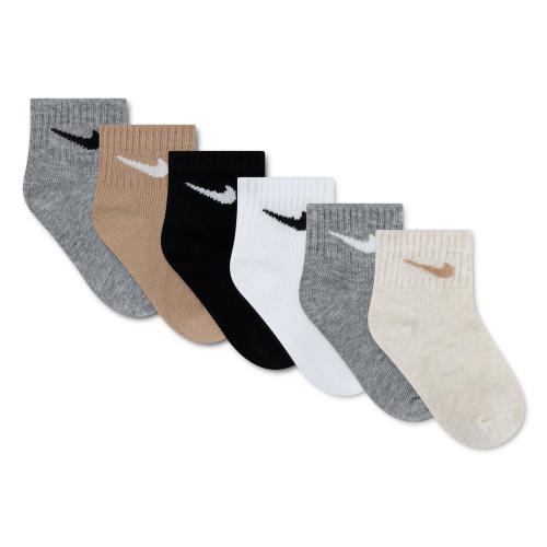 Toddler Nike Swoosh 6 Pack Quarter Socks | SCHEELS.com