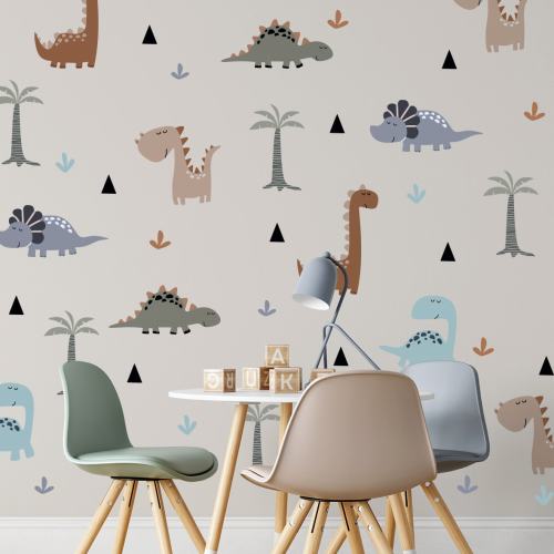 Dinosaur Wall Decals: Kids Room Decor, Funny Dino Stickers