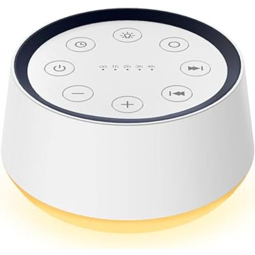 BrownNoise Sound Machine with 30 Soothing Sounds 12 Colors Night Light White Noise Machine for Adults Baby Kids Sleep Machines Memory Function 36 Volume Levels 5 Timers for Home Office Travel