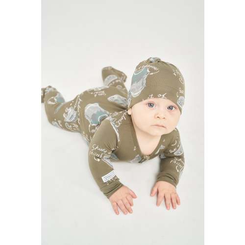 Armor of God Green PJ Footed Onesie Bamboo – Holy Pals