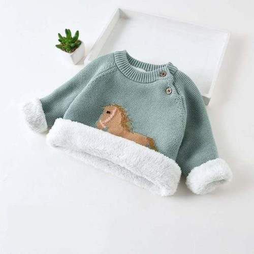 Momorii Baby Knitted Sweater Horse Pattern