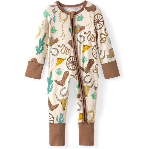Little Sleepies Baby Pajamas, Viscose from Bamboo, Newborn Sleeper Baby PJs