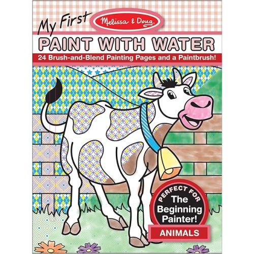 Melissa & Doug My First Paint with Water Coloring Book: Animals (24 Painting Pages)