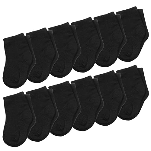 Falari 12-Pack Newborn Sock Infant Baby Boy Girl Socks 0-6 Month