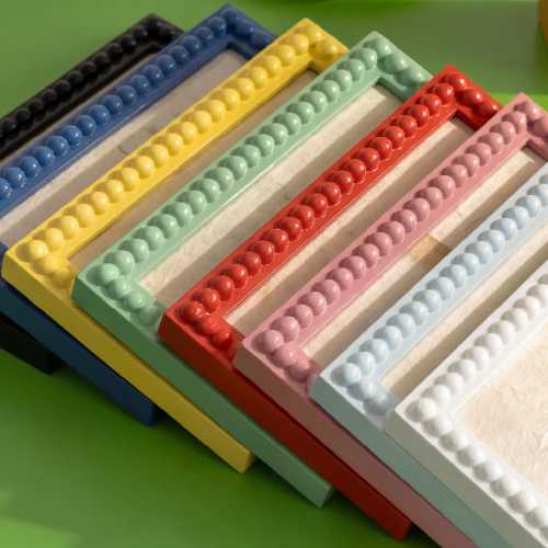 Beaded Photo Frame, 8x10, Yellow