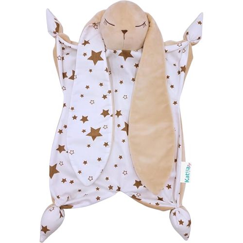 Gender Neutral Baby Gift – Bunny Lovey Security Blanket, Soft Bunny Baby Blanket for Infants & Toddlers, Soft Cuddly Snuggle Toy for Boys or Girls, Big Size 16in