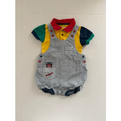 Vintage Gymboree Rainbow tag aviator romper & bodysuit
