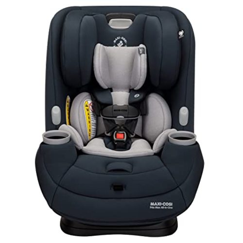 Maxi-Cosi Pria Max All-in-One Convertible Car Seat, Rear Facing Car Seat (4-40 lbs), Forward Facing Car Seat (22-65 lbs), High Back Booster Seat (40-100 lbs), Pure COSI, Essential Graphite