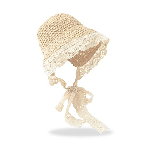 pureborn Baby Toddler Girls Straw Sun Hat Summer Beach Hat