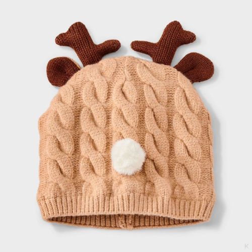 Baby Reindeer Beanie - Cat & Jack™ Brown