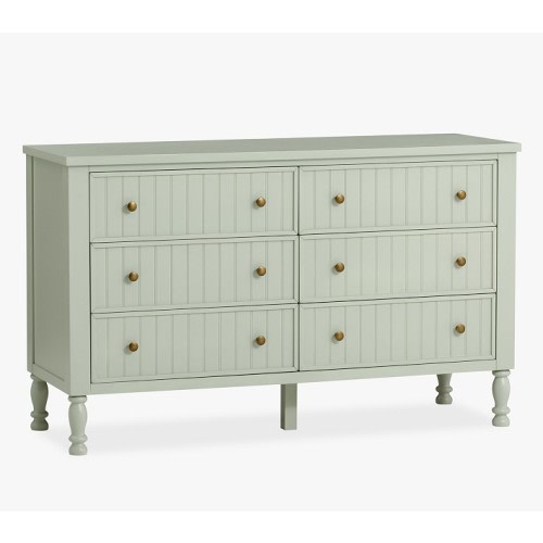 Catalina Beadboard 6-Drawer Dresser (56w x 19d")