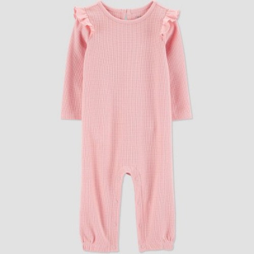 Carter's Just One You® Baby Girls' Long Sleeve Romper - Pink 3M