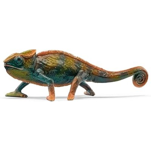 Schleich Wild Life Realistic Color-Changing Chameleon Figure - Wild Animal Toy Figurine, Durable for Education and Imaginative Play for Boys and Girls, Gift for Kids Ages 3+
