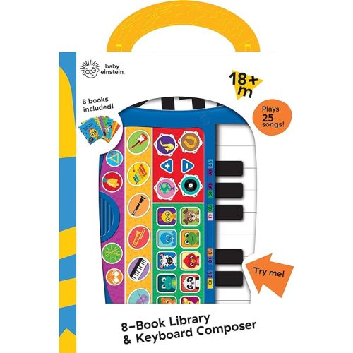 Baby Einstein - My First Music Fun Keyboard Composer & 8 Sound Book Library - PI Kids (Play-A-Song) Board book – September 1, 2020