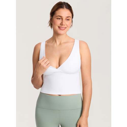 MOMANDA Natrelax® Crossover Nursing Crop Tank Top