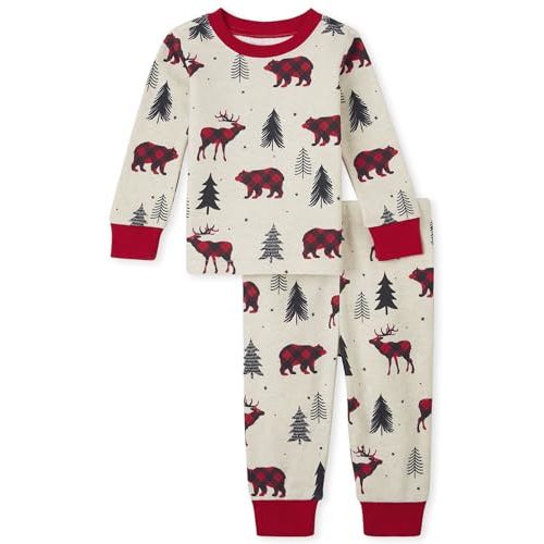 The Children's Place Family Matching Christmas Pajama Sets, Cotton