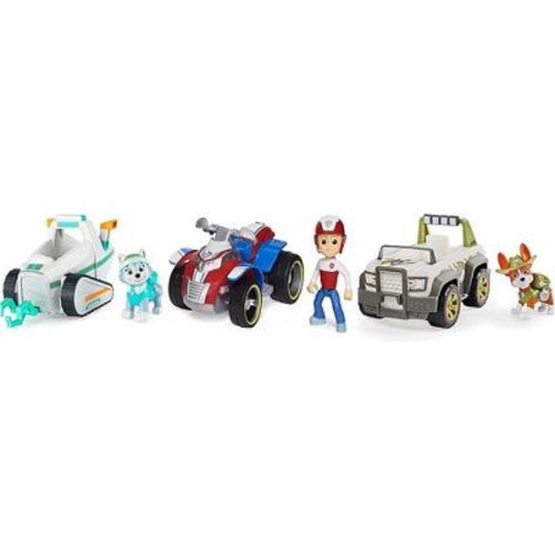 Paw Patrol Everest's Snow Plow, Paw Patrol Ryder's Rescue ATV & Tracker’s Jungle Cruiser