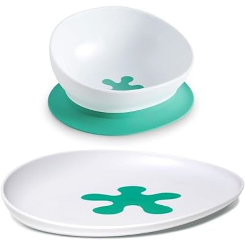 Bowl & Plate Bundle. The doddl 2-in-1 Baby and Toddler Bowl with Suction and doddl Toddler Plate - for Baby led weaning Non-Slip Base, Self-Feeding Essentials, Dishwasher-Safe