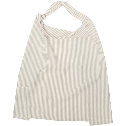My Brest Friend Linen Blend Nursing Cover for Breastfeeding Privacy, Breathable Breastfeeding Cover up with Rigid Arch at Neckline for Women, Nursing Apron with Adjustable Neck Strap