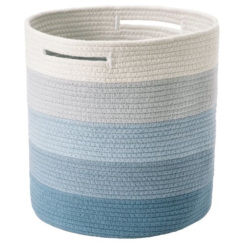 LILLÅKRE Basket - braided/blue multicolor 11 ¾x11 3/4 "
