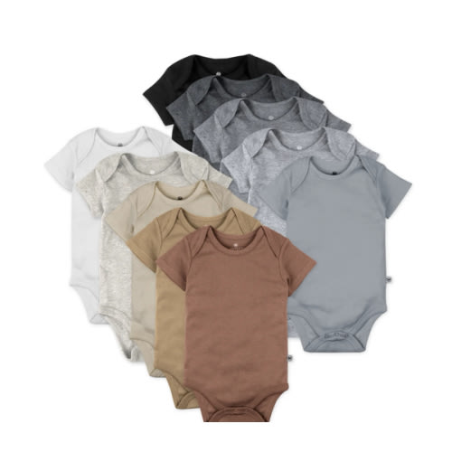 10-Pack Organic Cotton Short Sleeve Bodysuits | Honest Baby Clothing