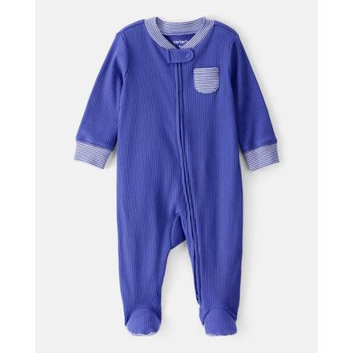 Baby Striped 2-Way Zip Sleep & Play Pajamas - Carter's | Carter's