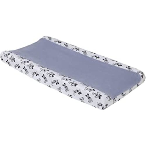 Disney Mickey Mouse - Timeless Mickey Super Soft Baby Blue Changing Pad Cover