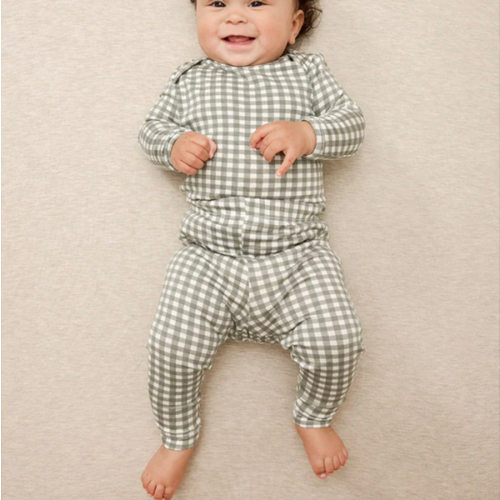 Green Gingham Baby Sleep Set