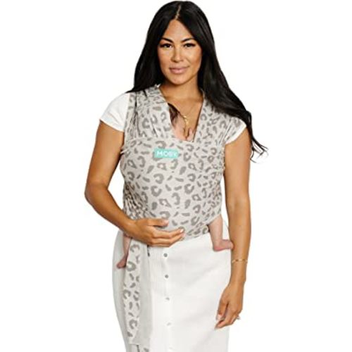 Moby Wrap Baby Carrier | Element | Baby Wrap Carrier for Newborns & Infants | #1 Baby Wrap | Baby Gift | Keeps Baby Safe & Secure | Adjustable for All Body Types | Dusted Leopard
