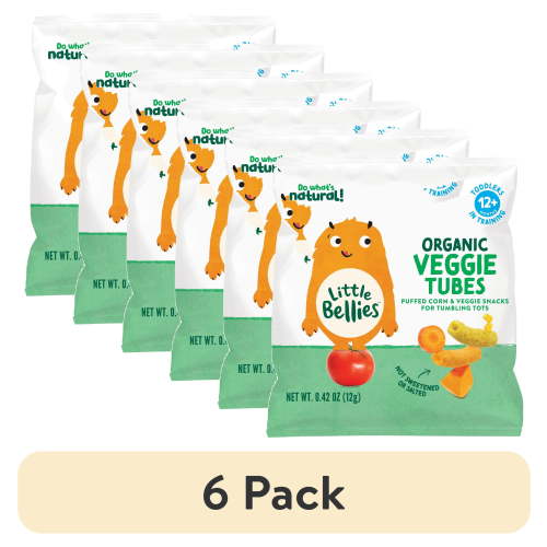 (6 pack) Little Bellies Organic Veggie Tubes, 0.42 oz
