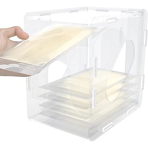 Freeze Organizer for Breast Milk Storage Bags, Container Storing First-In First-Out System for Freezing Breastmilk to Feed Baby,Reusable Breastfeeding Essentials,Highly Clear Breast Milk Storage Tower