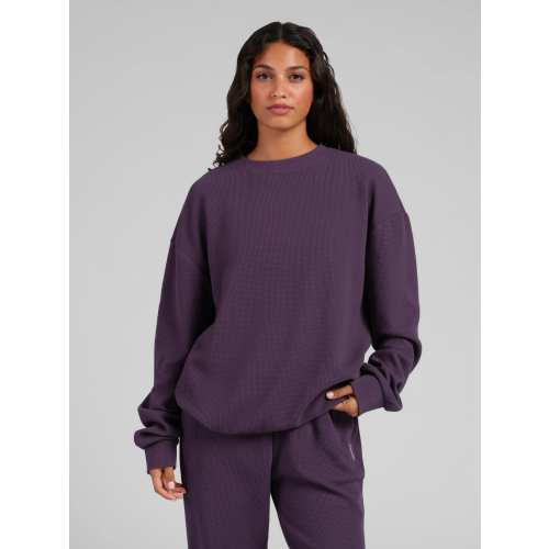Waffle Lounge Long Sleeve | Waffle Knit Long Sleeve Shirt | Comfrt