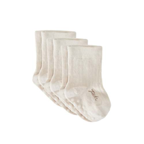 Crew Socks with grips 3 Pack - Natural – Pehr