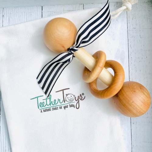 Organic TeetherToys®️ BABY'S FIRST RATTLE