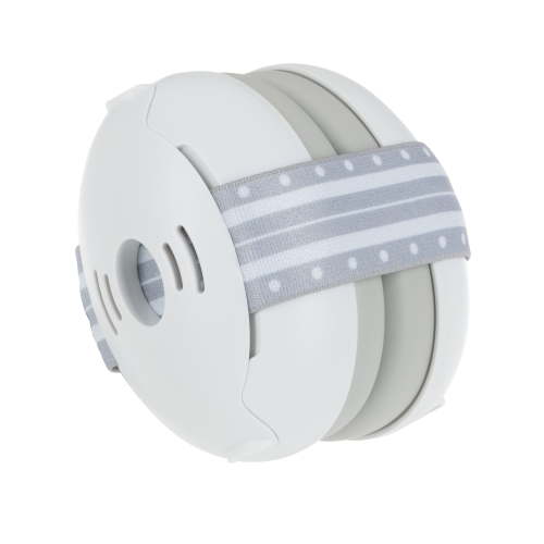 Nuby Soft Sounds Adjustable Earmuffs for Babies, White