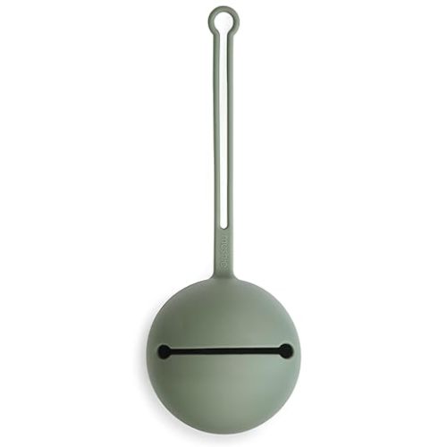 mushie Silicone Pacifier Holder Case (Dried Thyme)